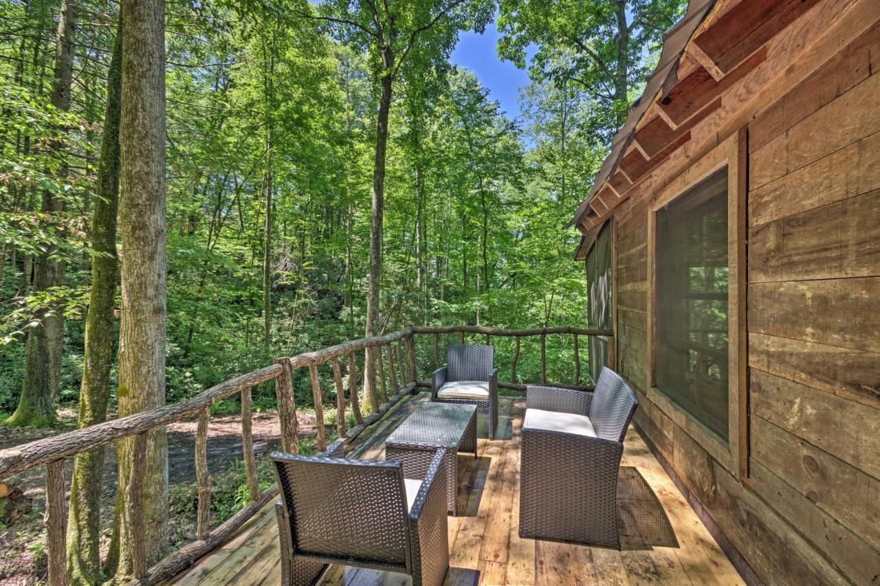 Creekside Cabin With Deck In Pisgah Forest! Barnardsville Екстериор снимка