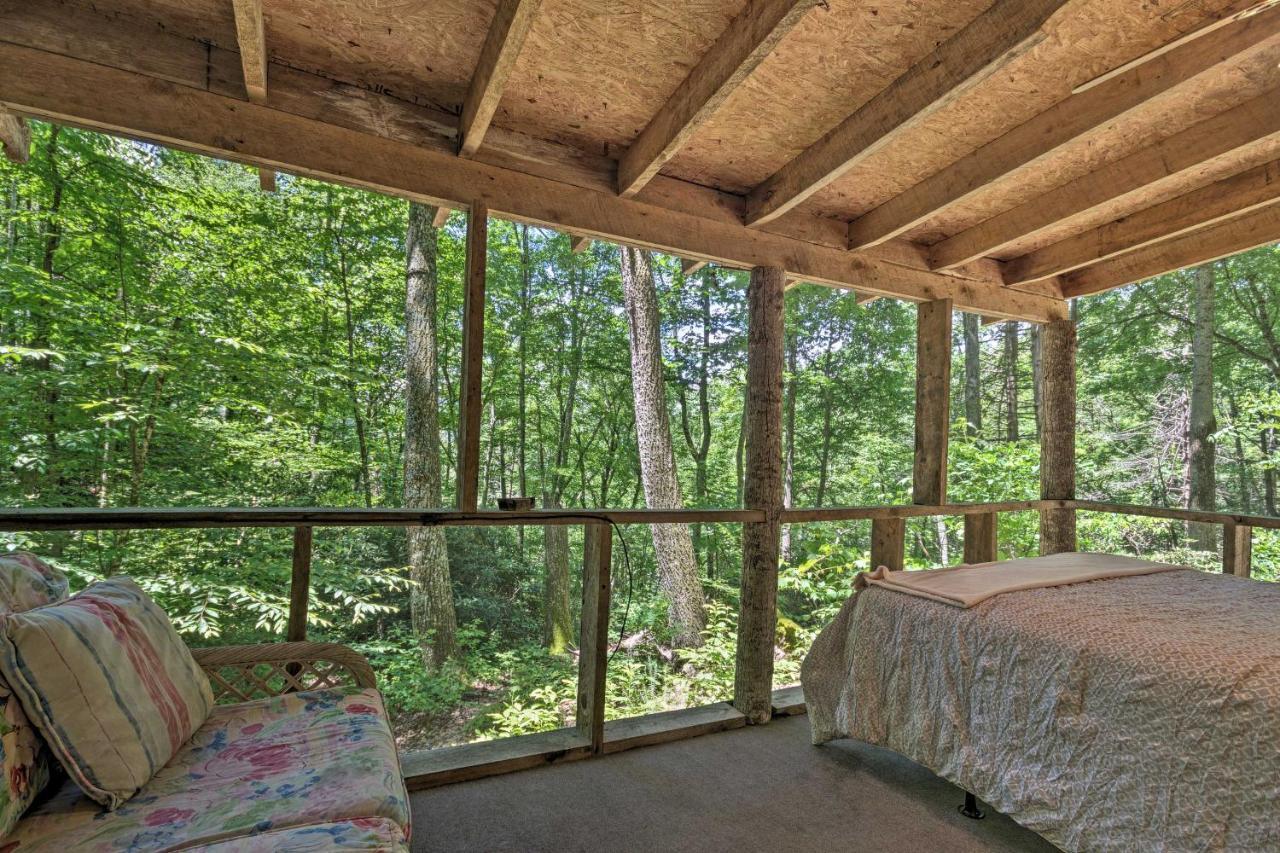 Creekside Cabin With Deck In Pisgah Forest! Barnardsville Екстериор снимка