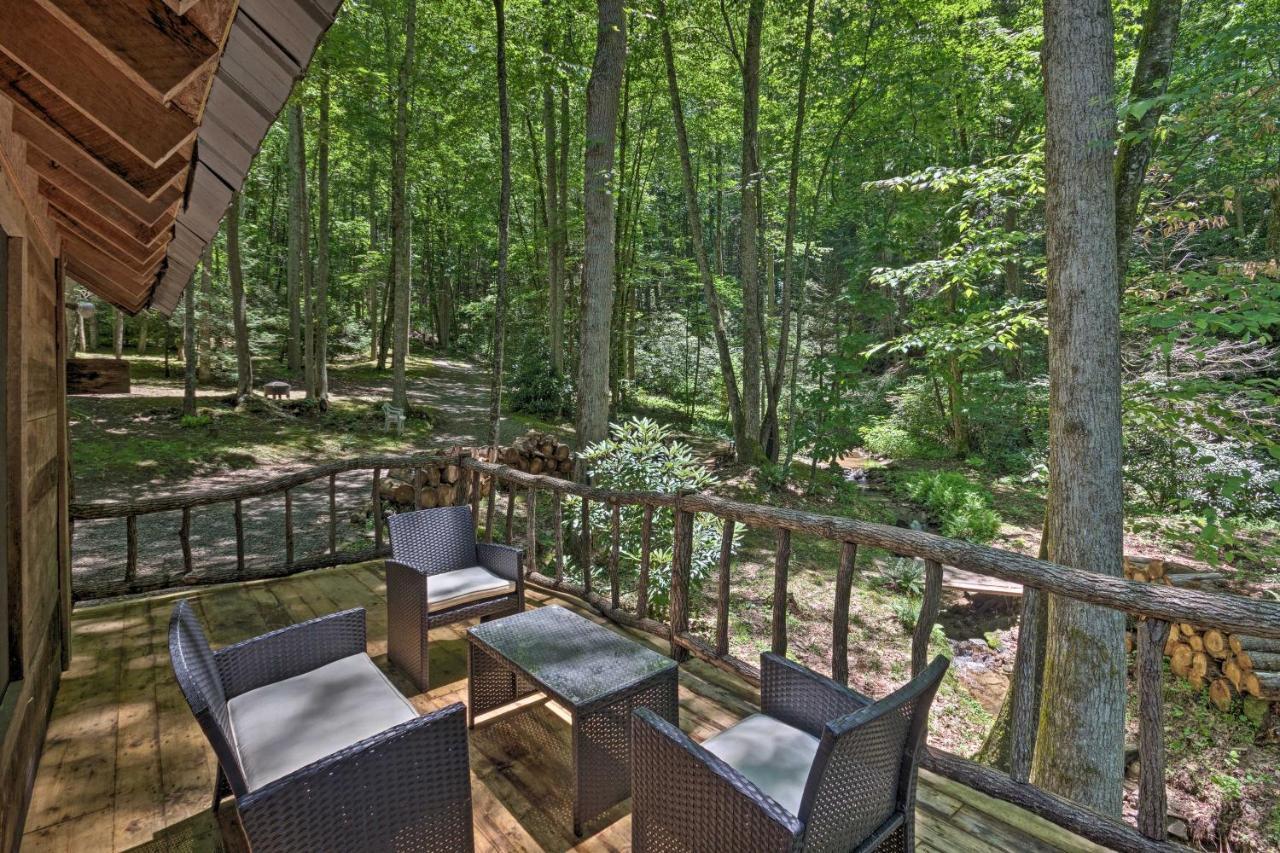 Creekside Cabin With Deck In Pisgah Forest! Barnardsville Екстериор снимка