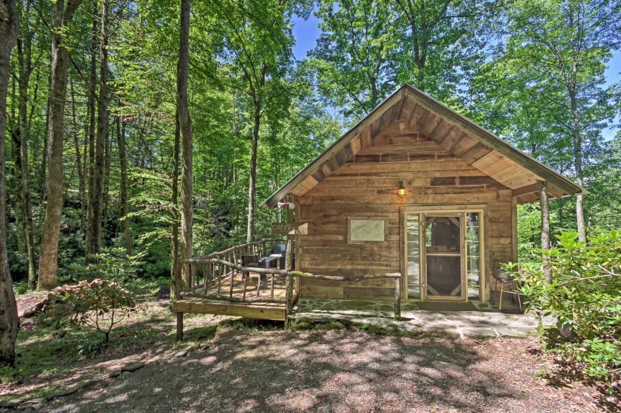 Creekside Cabin With Deck In Pisgah Forest! Barnardsville Екстериор снимка